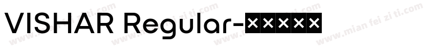 VISHAR Regular字体转换